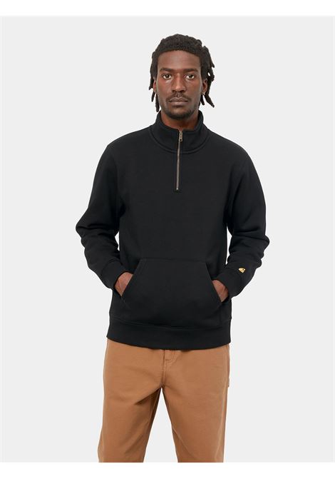 chase neck zip sweatshirt man black CARHARTT WIP | I03366500F.XX